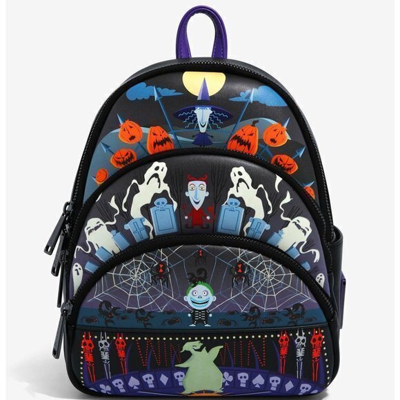 Loungefly Disney The Nightmare Before Christmas Oogie's Boys Mini Backpack - Picture 1 of 6